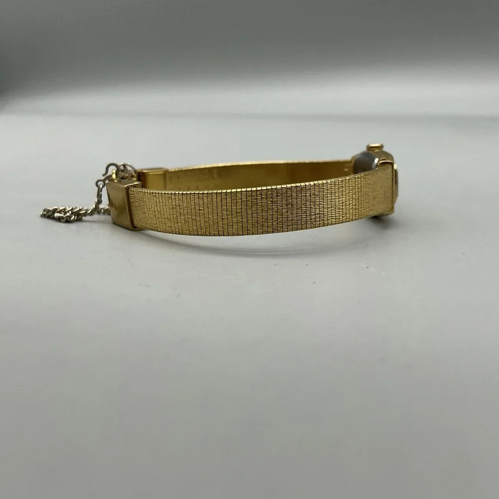 Vtg Seiko Womens Watch 11mm Champagne Dial Gold Tone 2E20-6469 New Battery 6